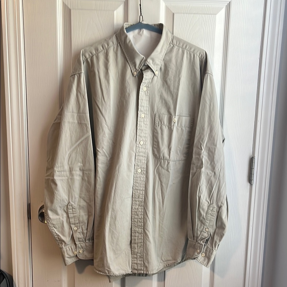 Arrow Men's Button-Up Shirt 100% Cotton Size L 16-161/2